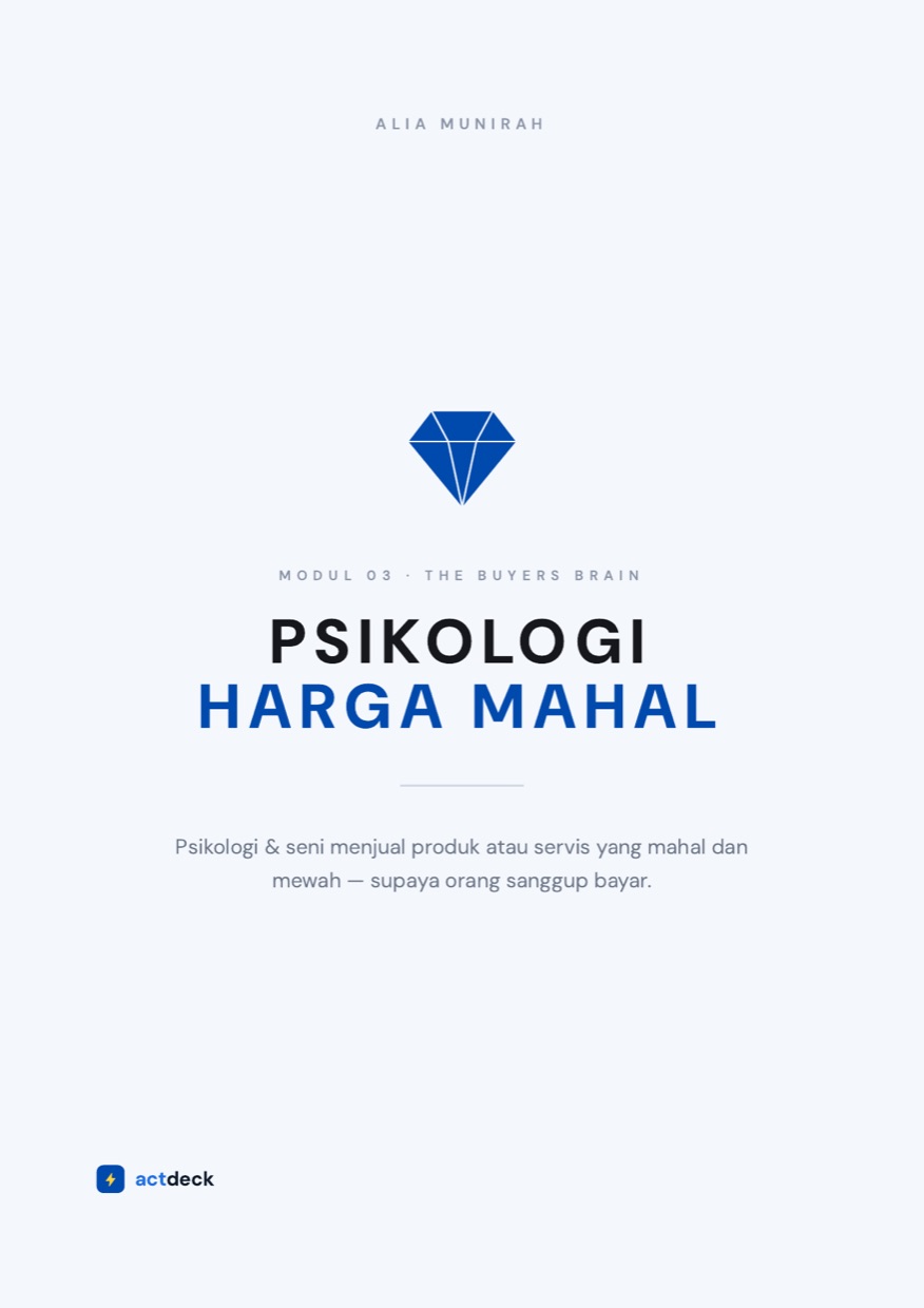Modul 3 — Psikologi Harga Mahal